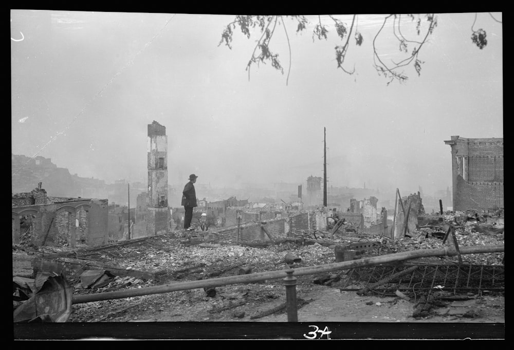 廃墟(1906年4月)、サンフランシスコのチャイナタウン。