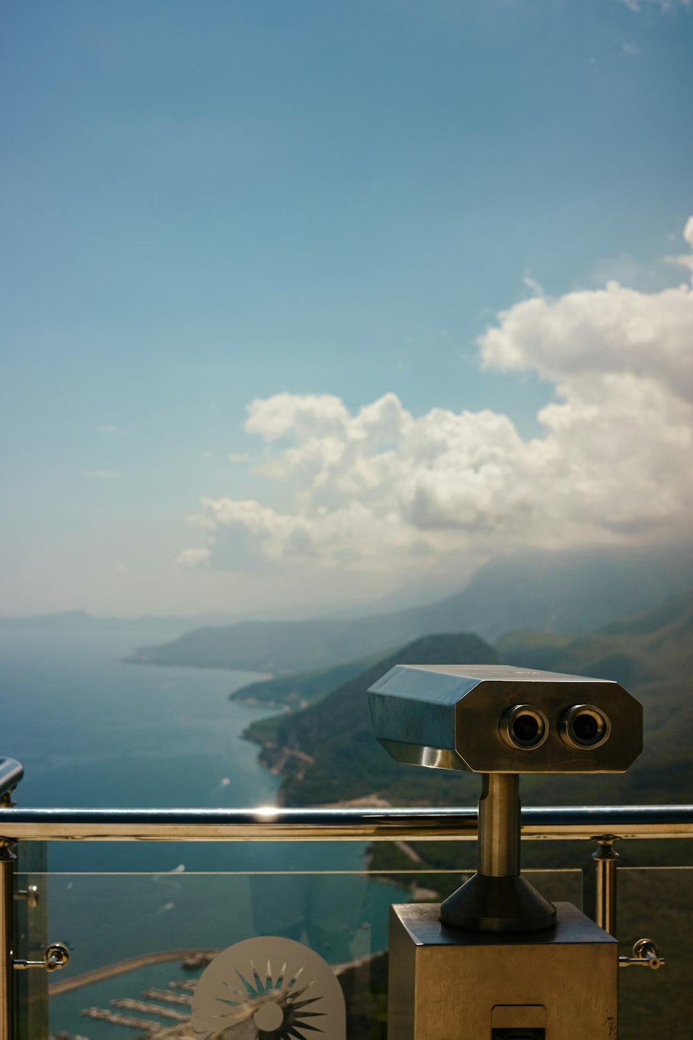 a view of the ocean from a balcony