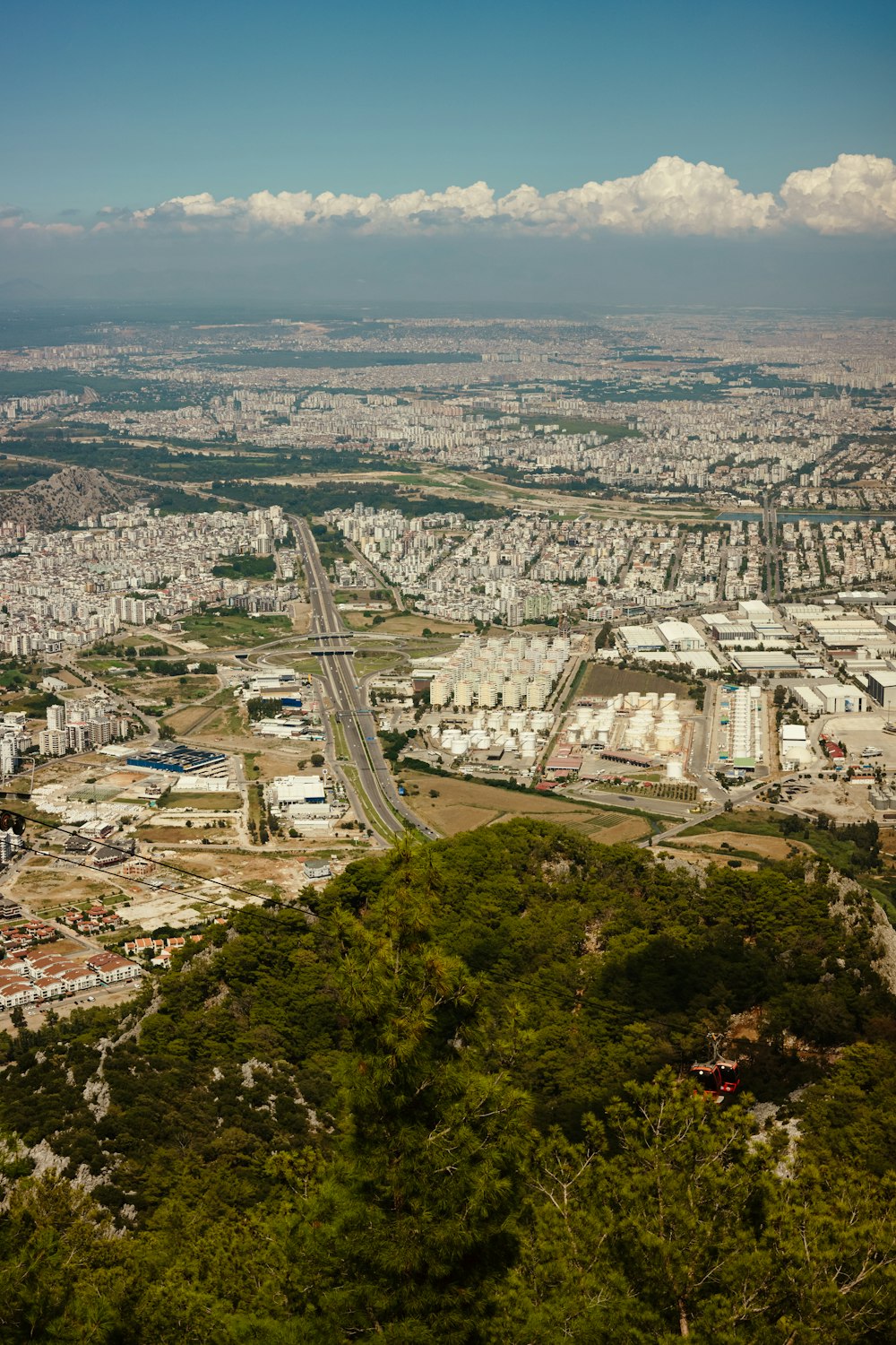 a city with many buildings