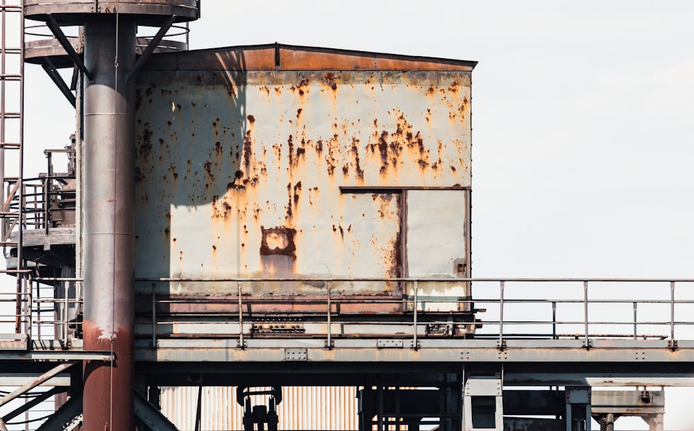 a large metal structure