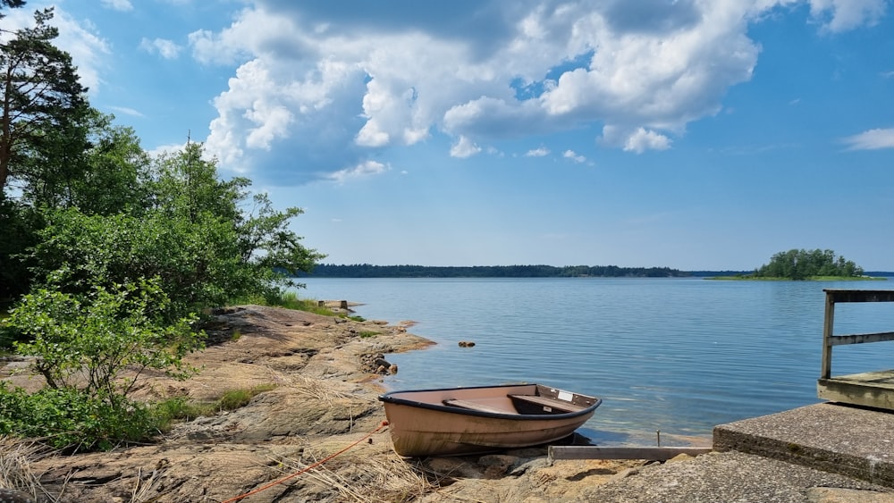 a boat on a dock