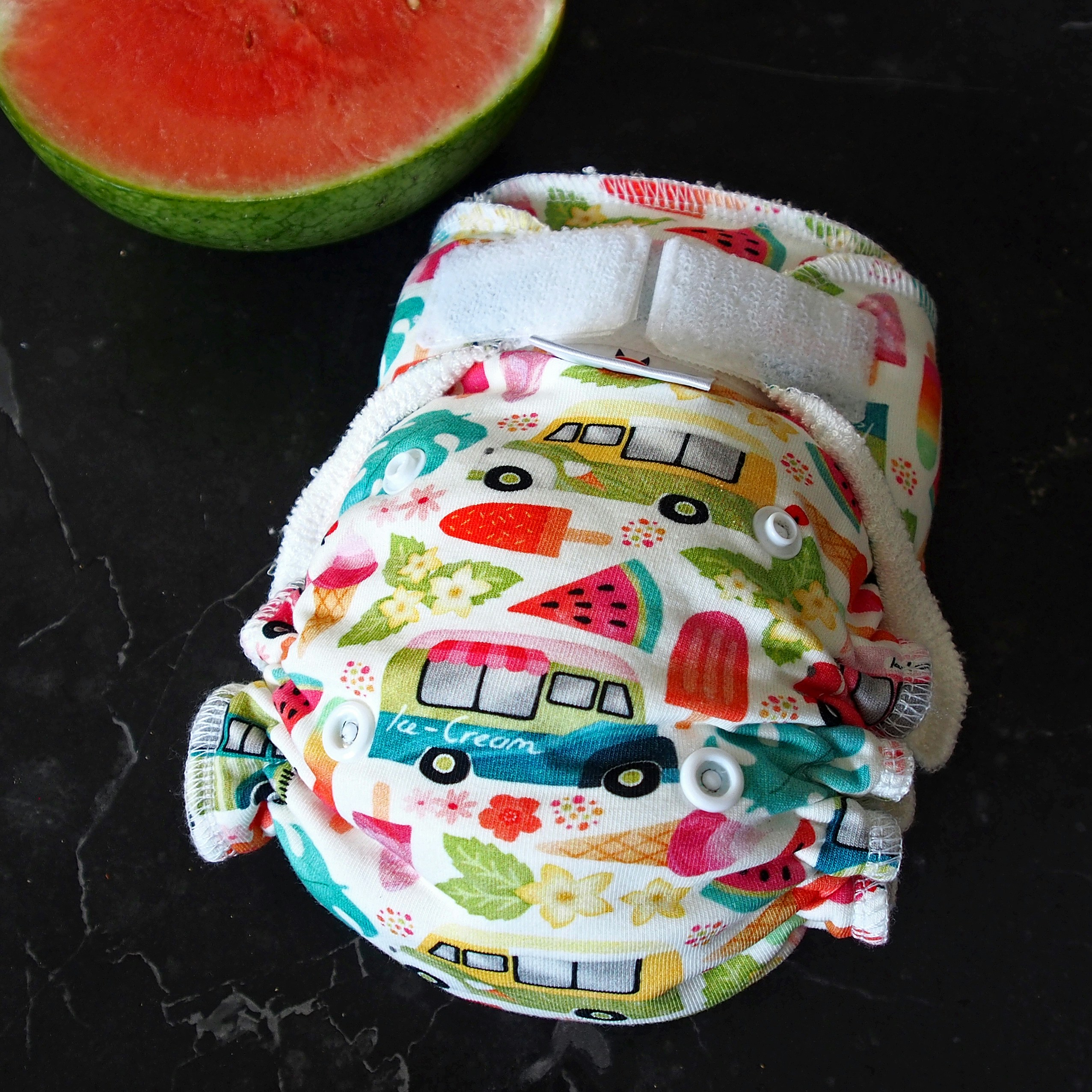 a colorful plate with a cartoon character on it