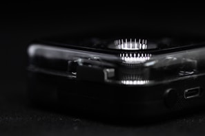 A close-up of a high-tech device showcasing advanced technology.