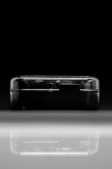 Side view of the XTool F2 showing its sleek design and compact size.