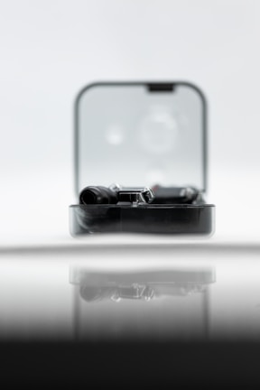 A sleek and modern tech product showcased in a professional environment.