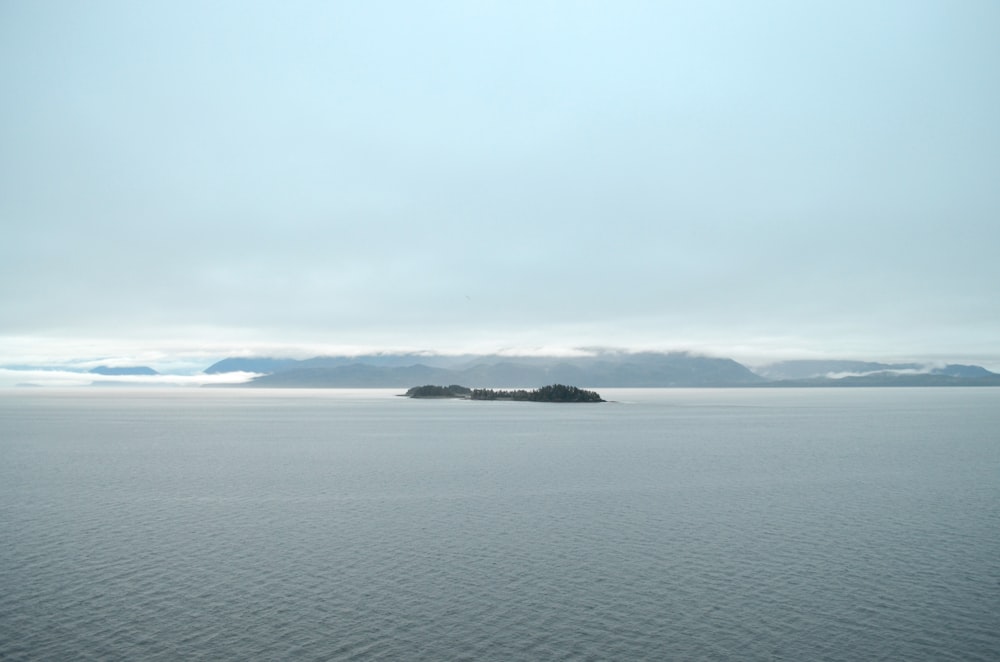 a large body of water with islands in it