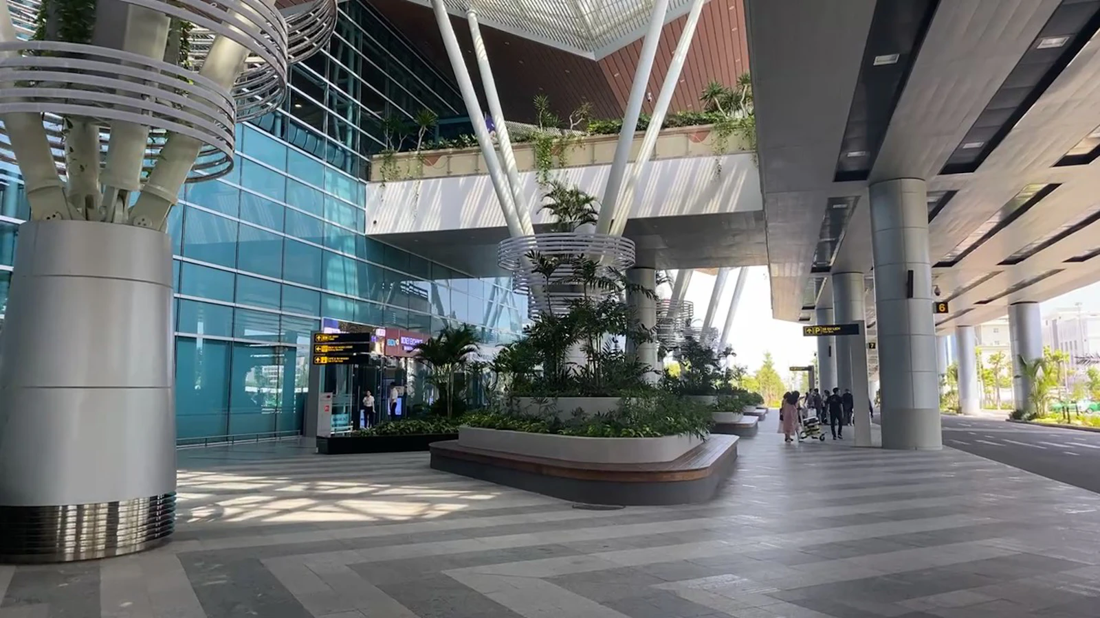 Passenger terminal interior at Da Nang International Airport in Vietnam
