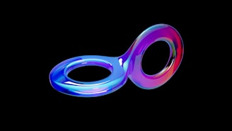 a purple and blue spiral