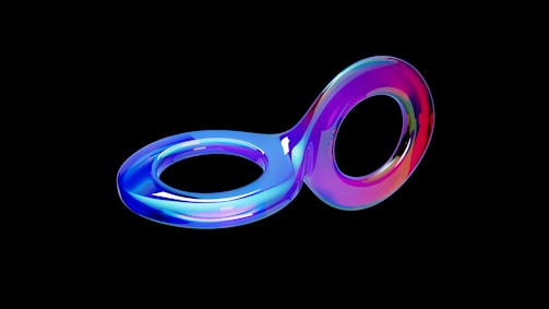 a purple and blue spiral