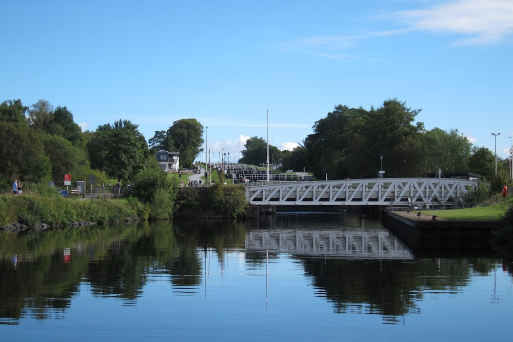 a bridge over a body of water