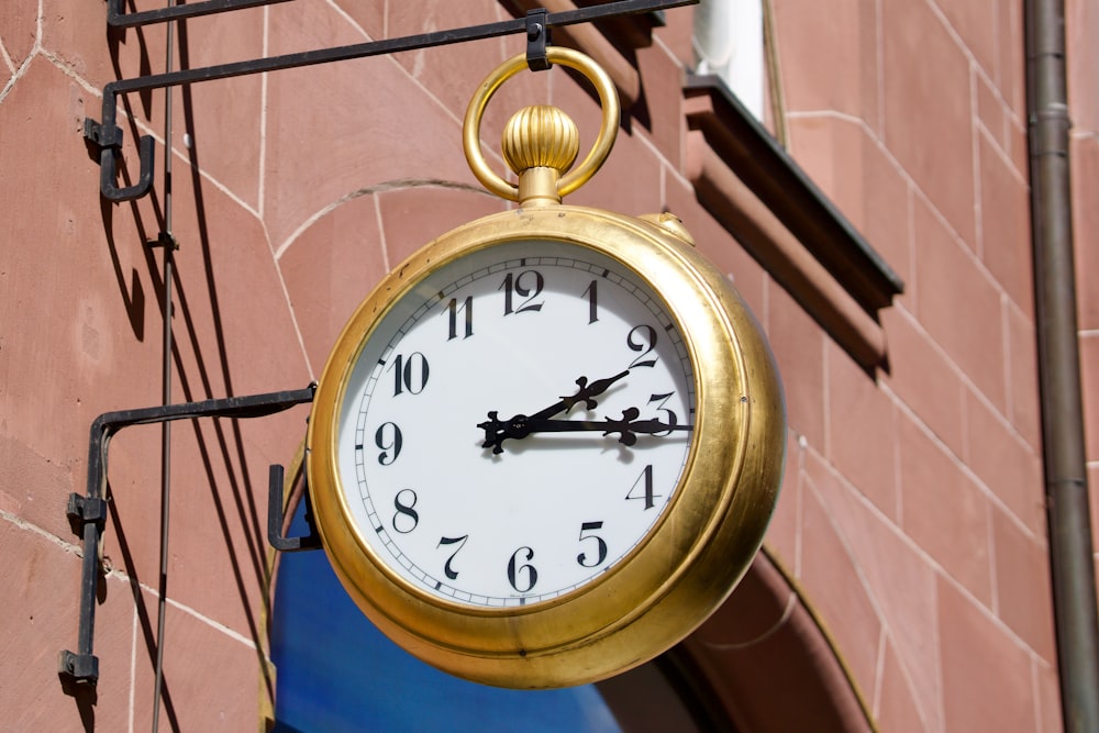 a clock on a wall
