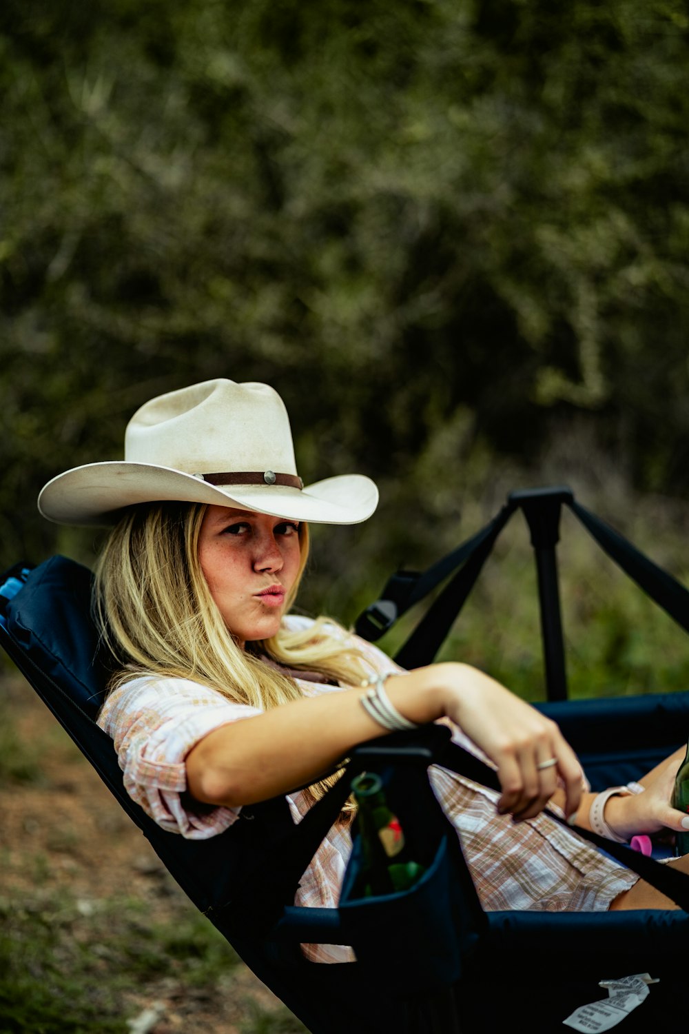 a person sitting in a chair