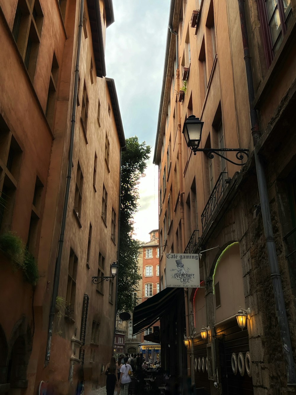 a street with buildings on both sides