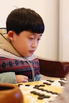 a boy playing a game
