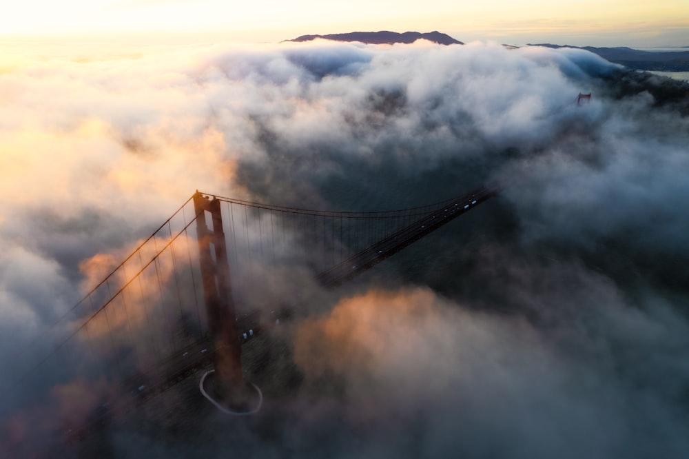 a bridge over a body of water