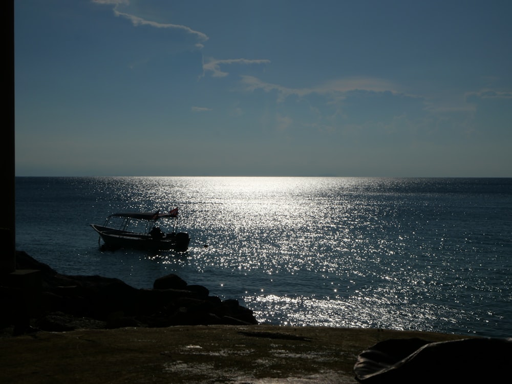 a boat in the water