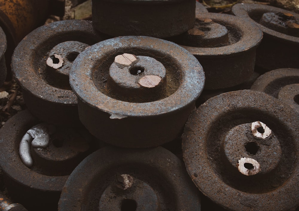 a pile of tires