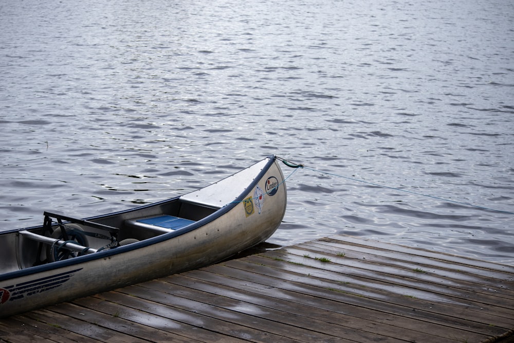 a boat on a dock