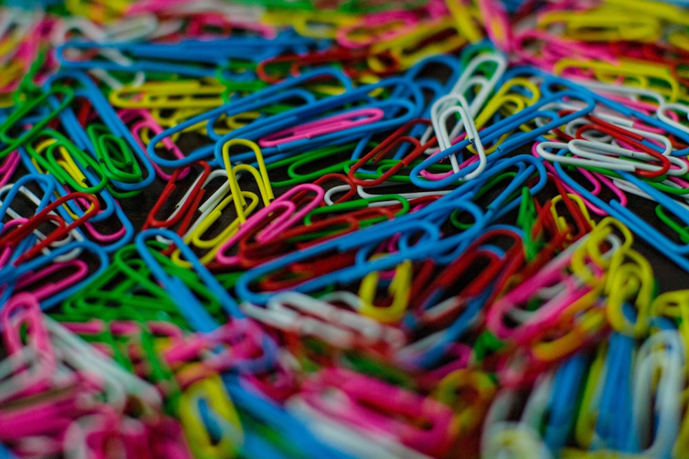 a pile of colorful wires