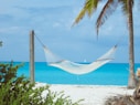 a hammock on a beach