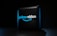 A dark background contrasts with a three-dimensional, illuminated logo in the center. The logo is composed of the words 'prime video' in bold, blue lettering with a distinctive smile-shaped arrow underneath, casting subtle shadows.