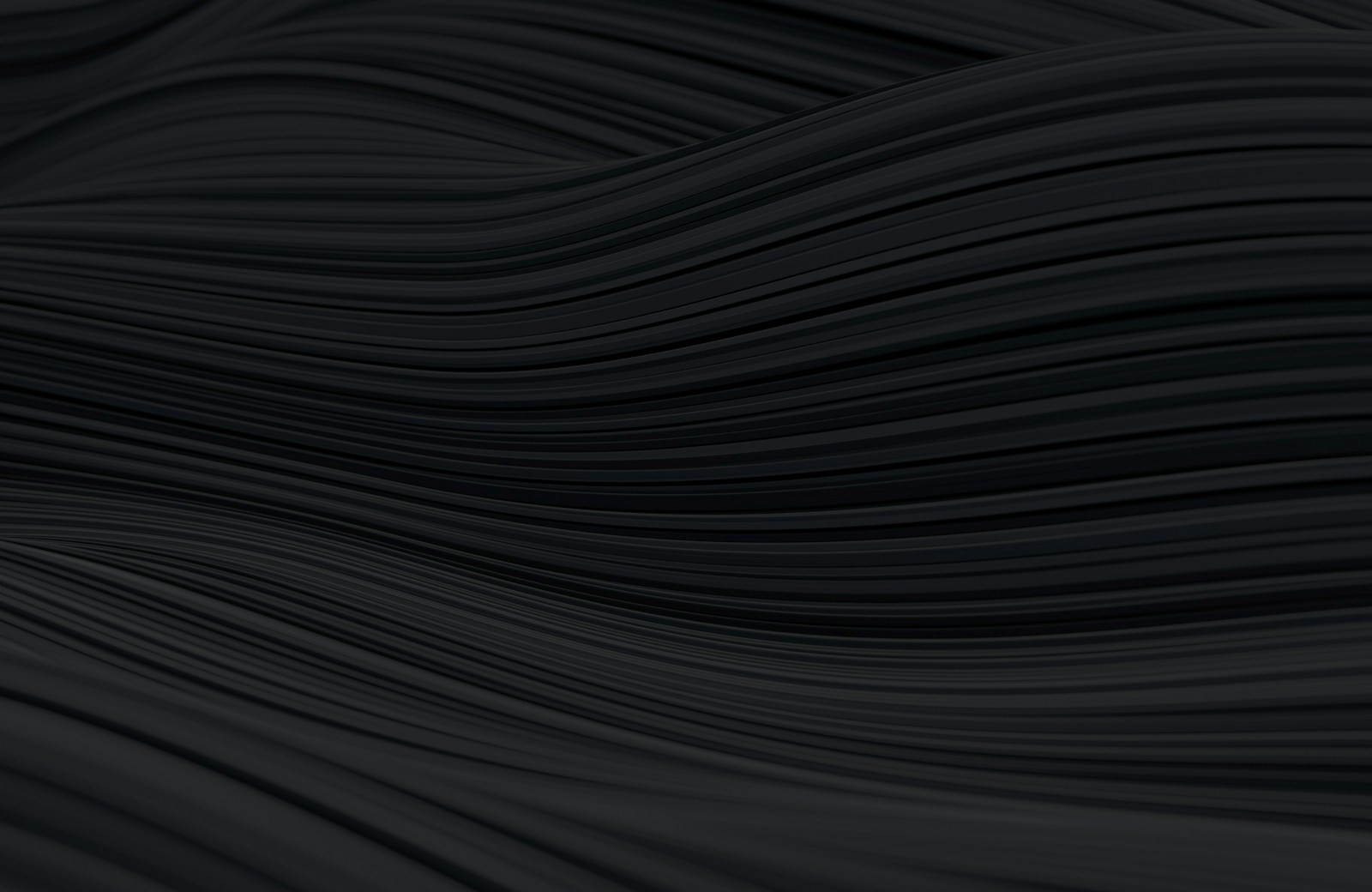 Abstract dark 3D waves forming a digital background pattern