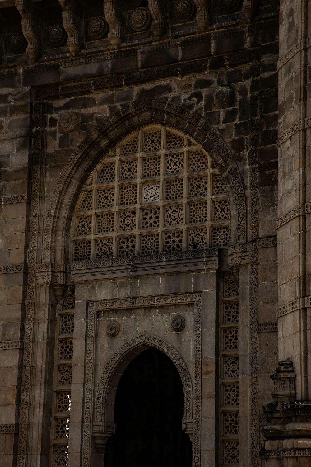 a person standing in front of a building