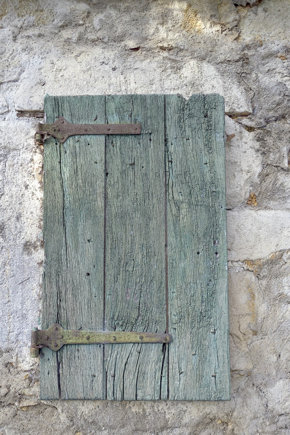 a wooden door with a handle