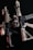 Two tactical rifles are displayed side by side against a dark background. They are equipped with various attachments including scopes and flashlights, featuring a combination of black and tan colors.