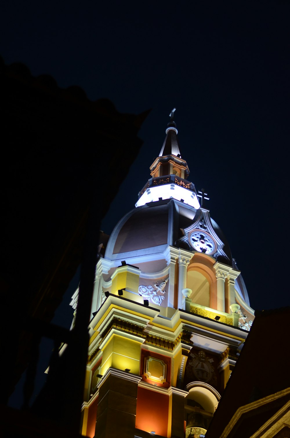 a tall building with a clock