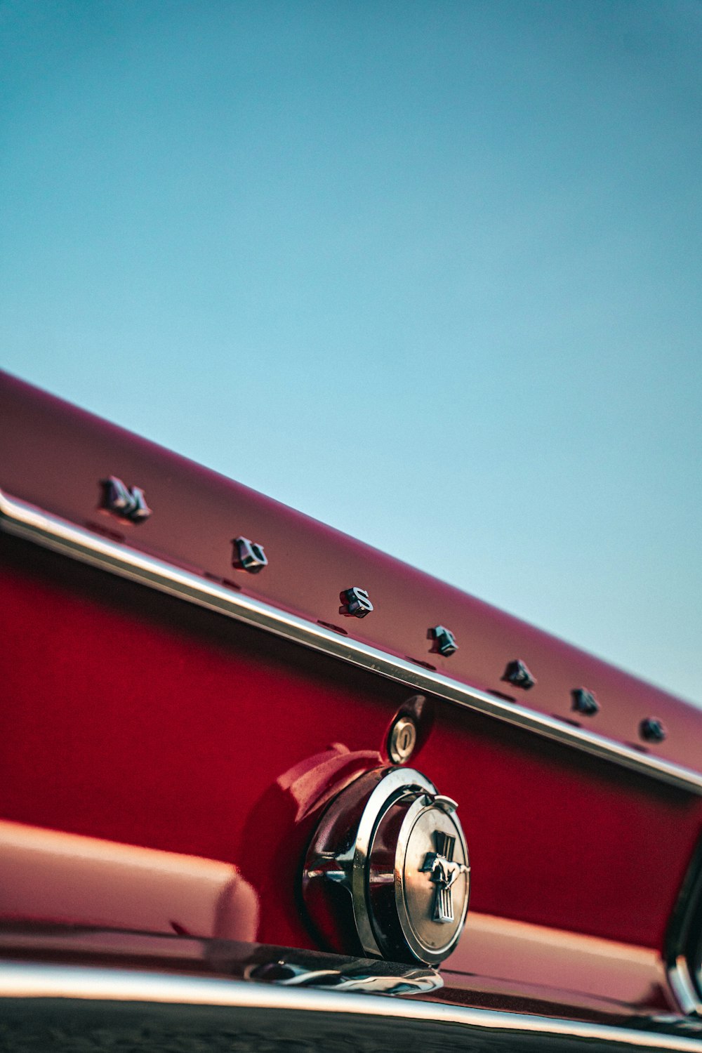 a red car with a couple of wheels