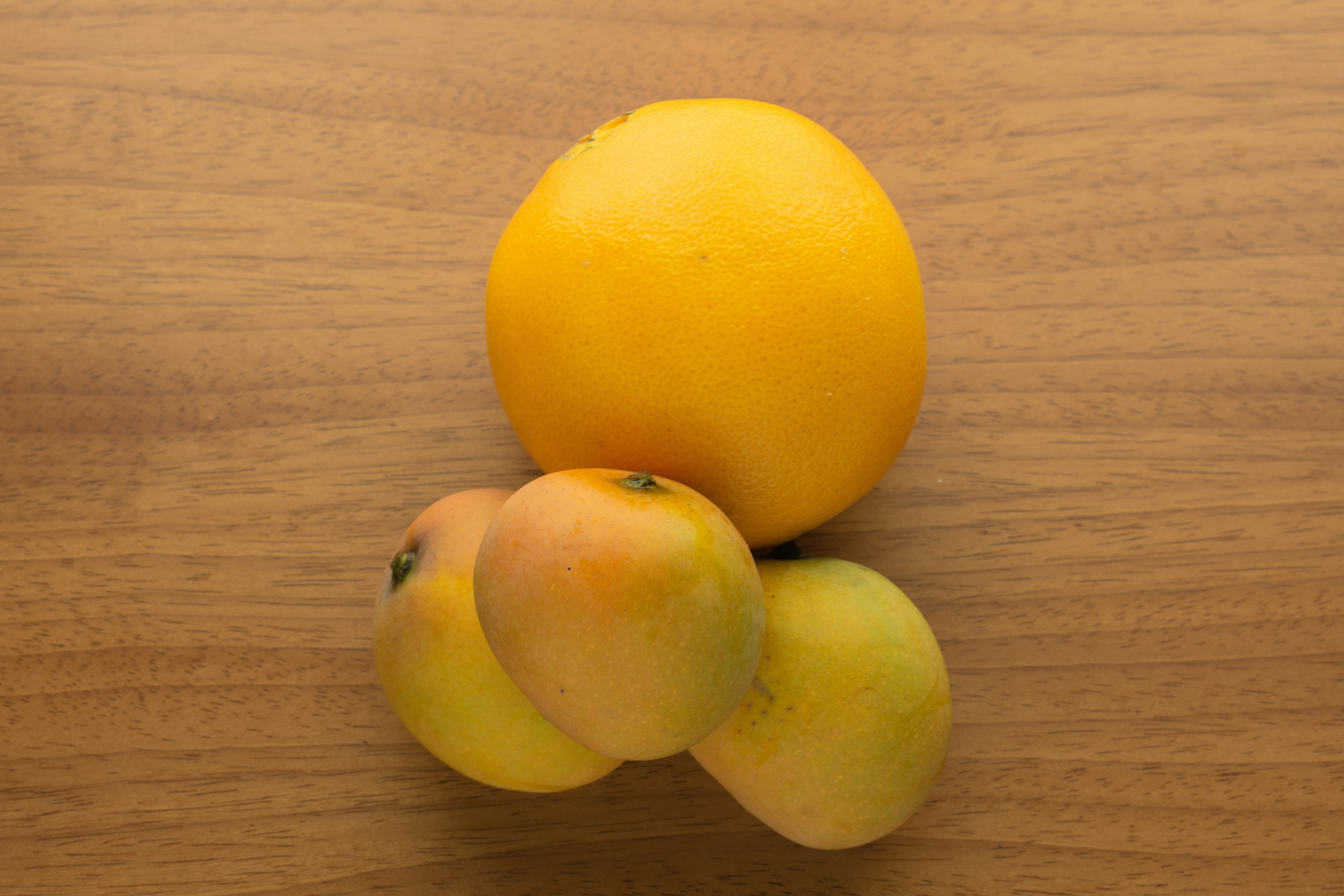 a group of lemons on a table