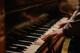 a person playing a piano