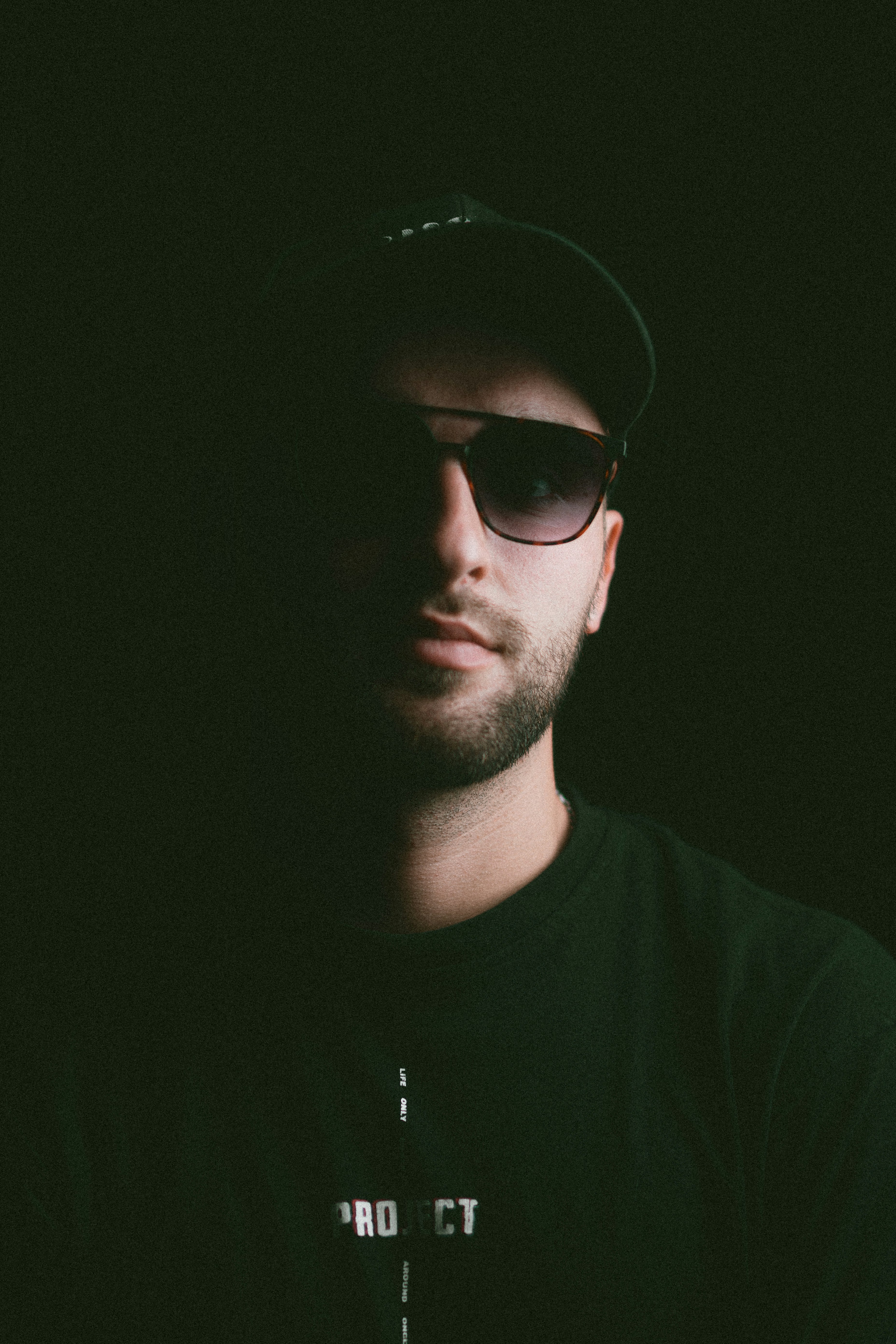 a man wearing sunglasses