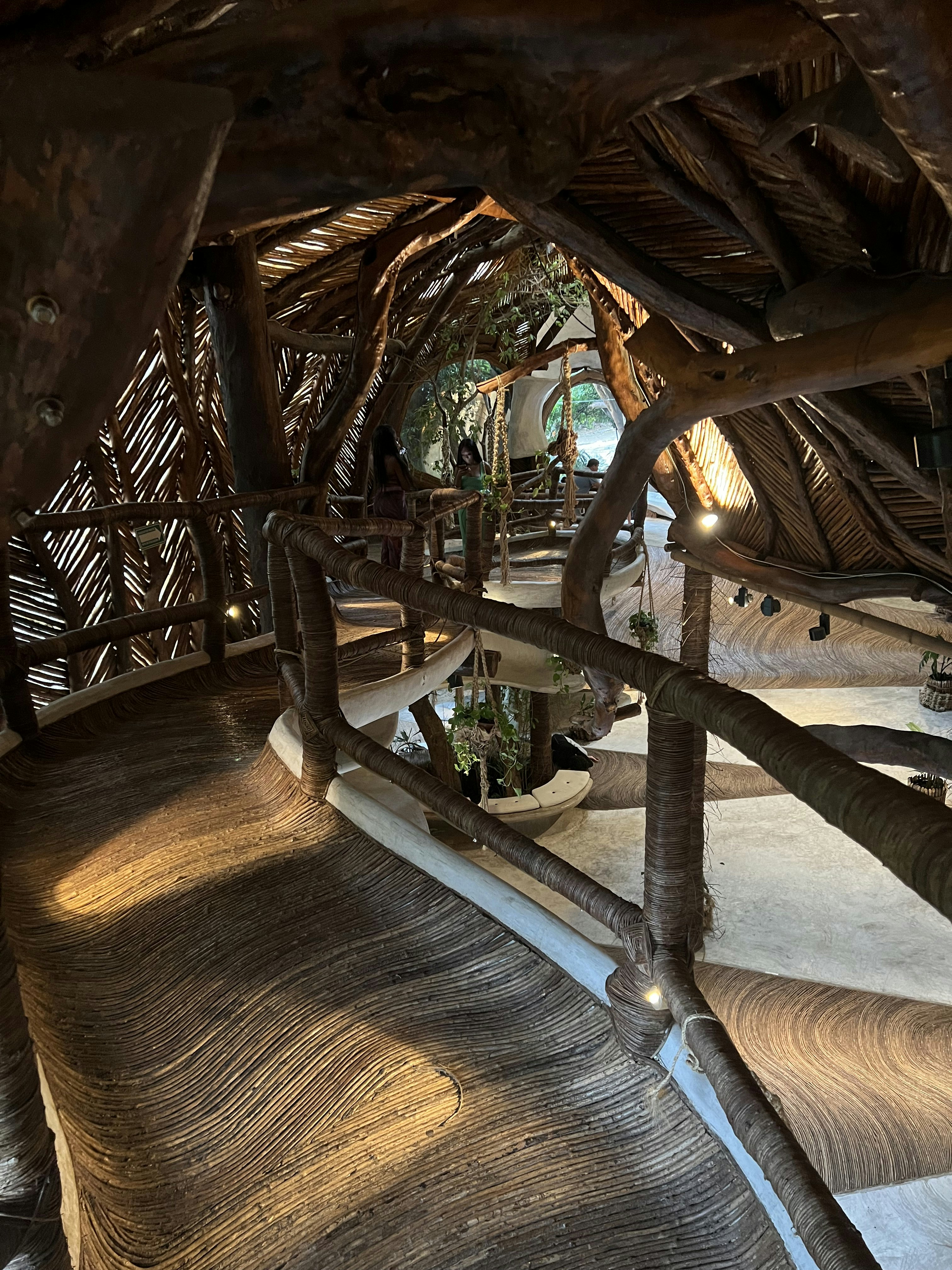 Nahaufnahme einer Holzkonstruktion