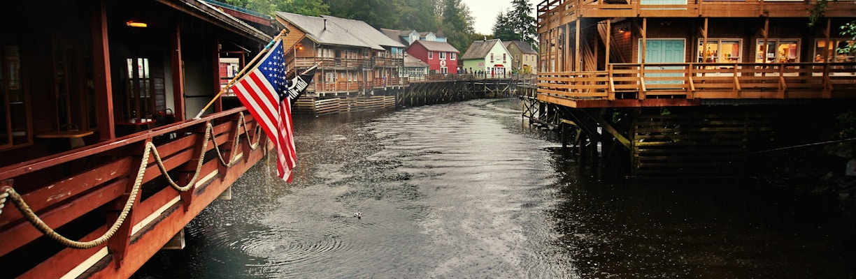 a boat on a river