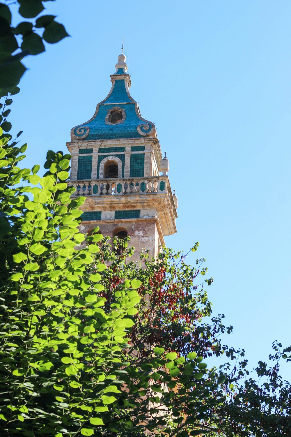 a tall building with a clock