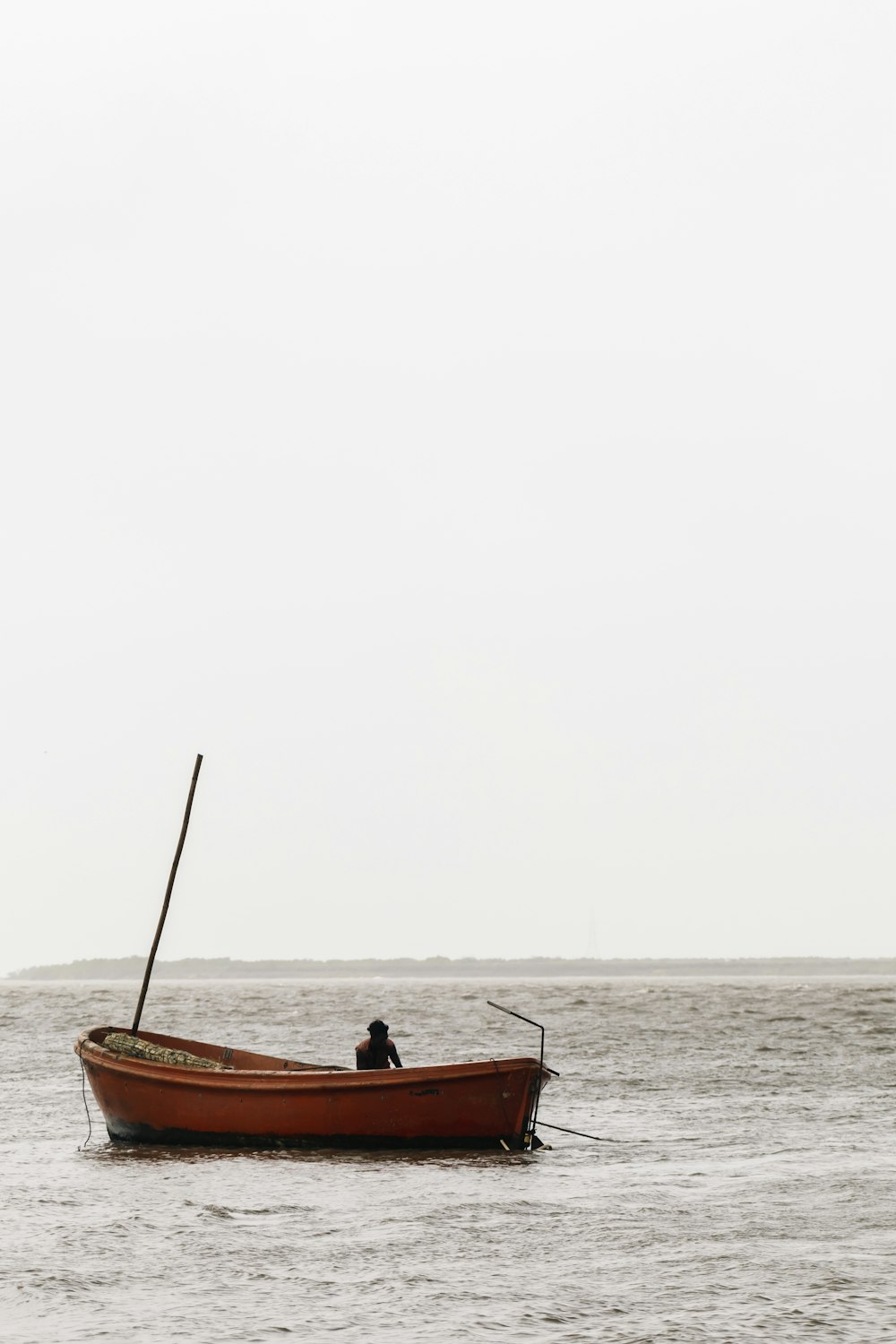 a person on a boat