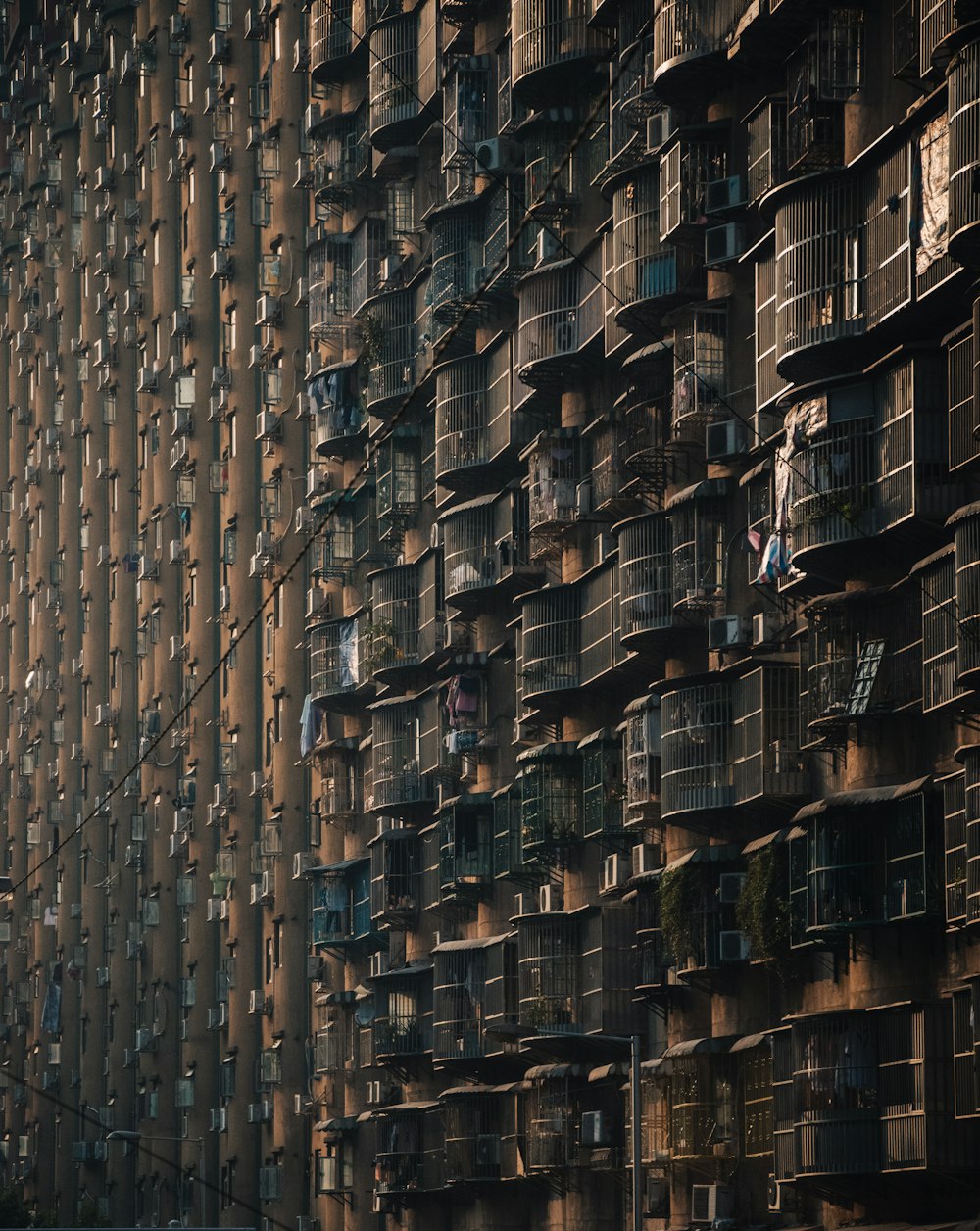 a building with many windows