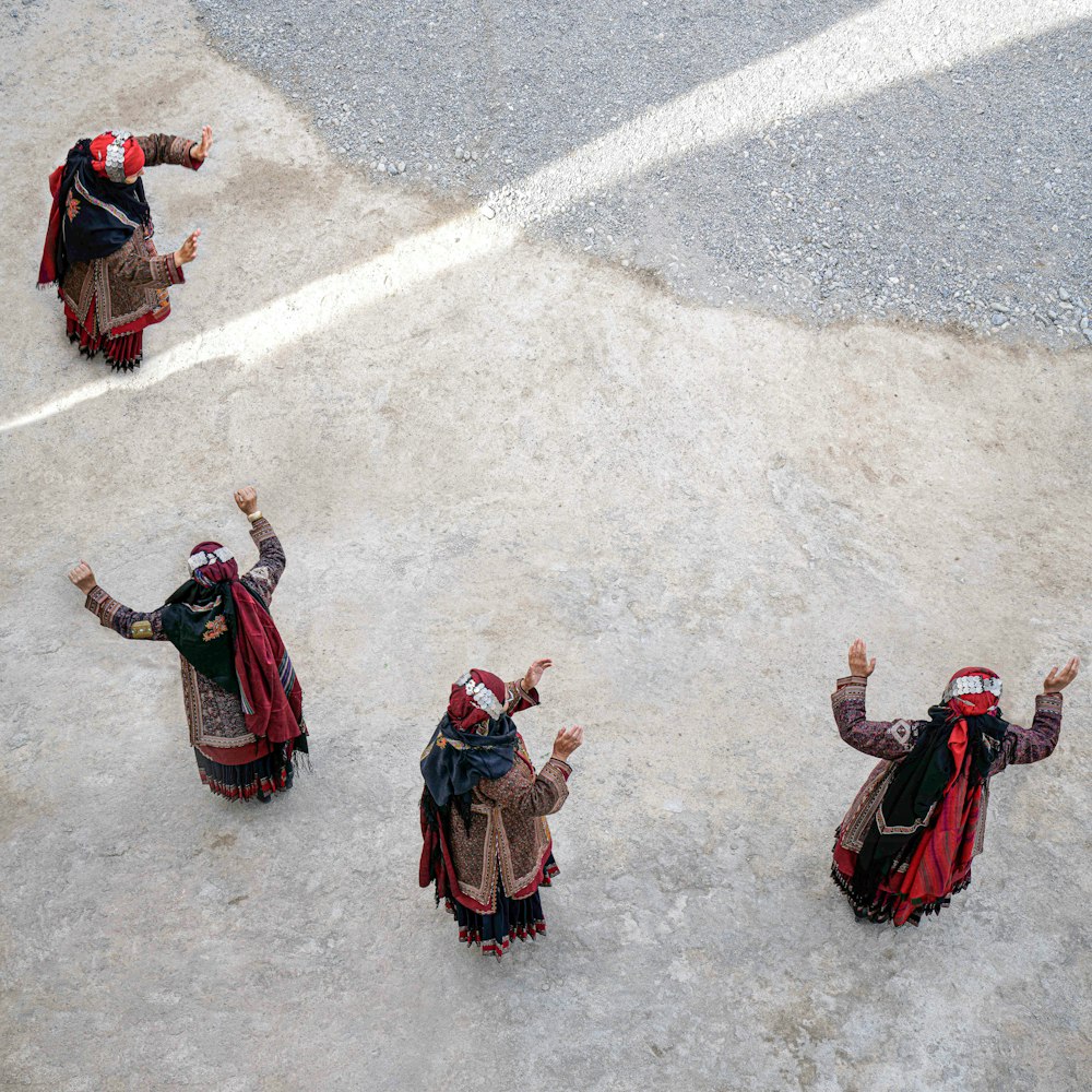 a group of people in clothing