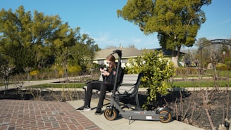 a man sitting on a bench