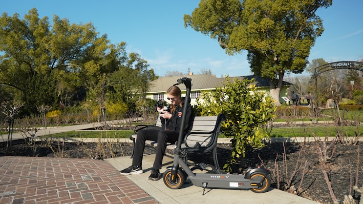 a man sitting on a bench