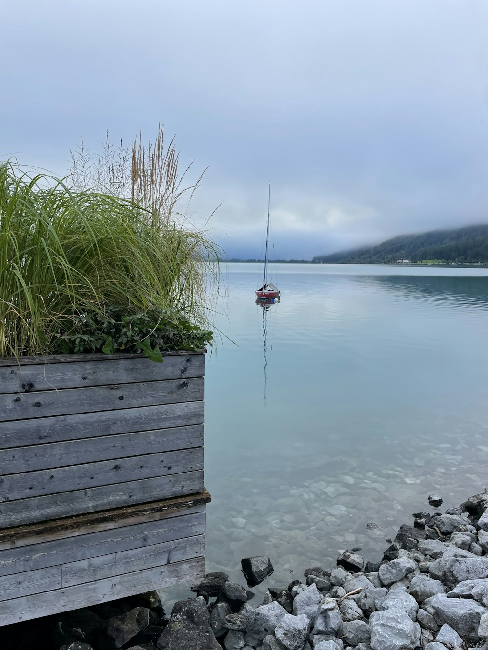 a boat in the water