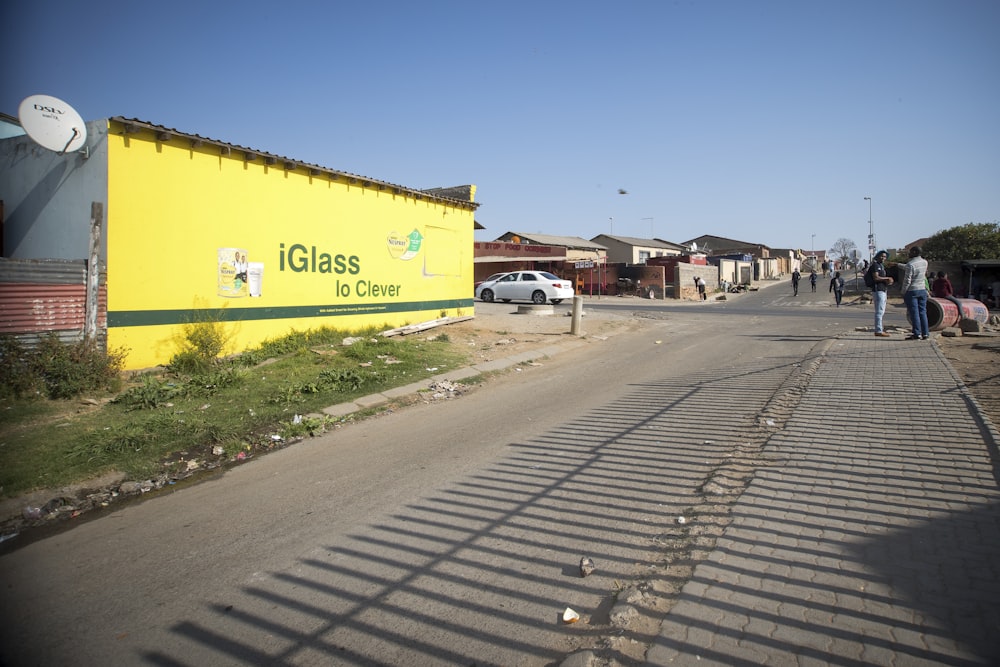 a road with a building along it