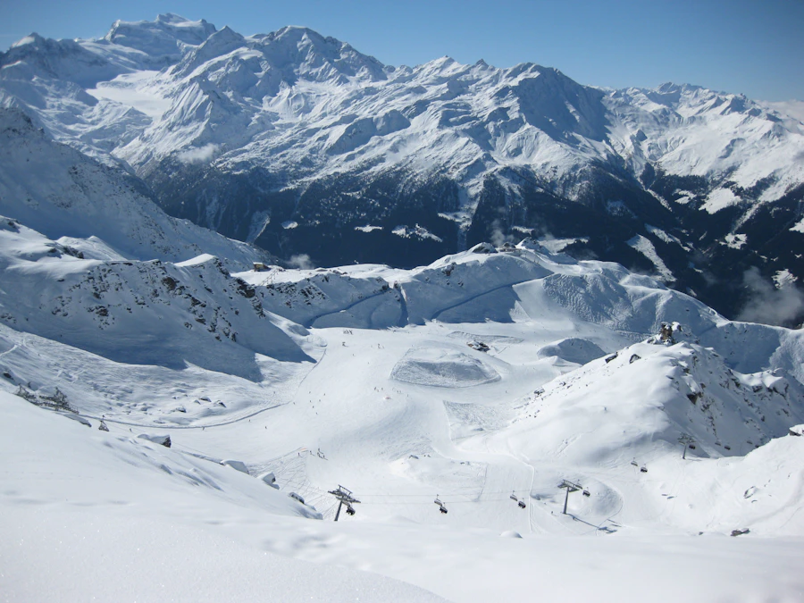 Skiing on a school trip