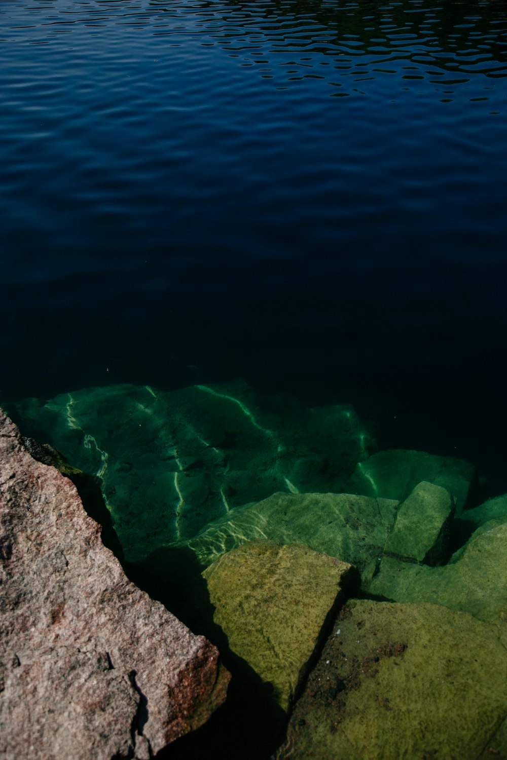 rocks in the water