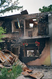 a building that has been destroyed