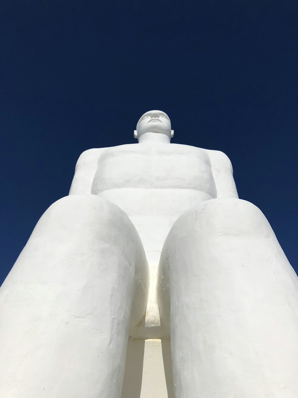 a close-up of a statue