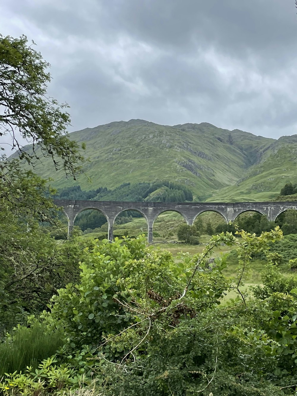 a bridge over a river