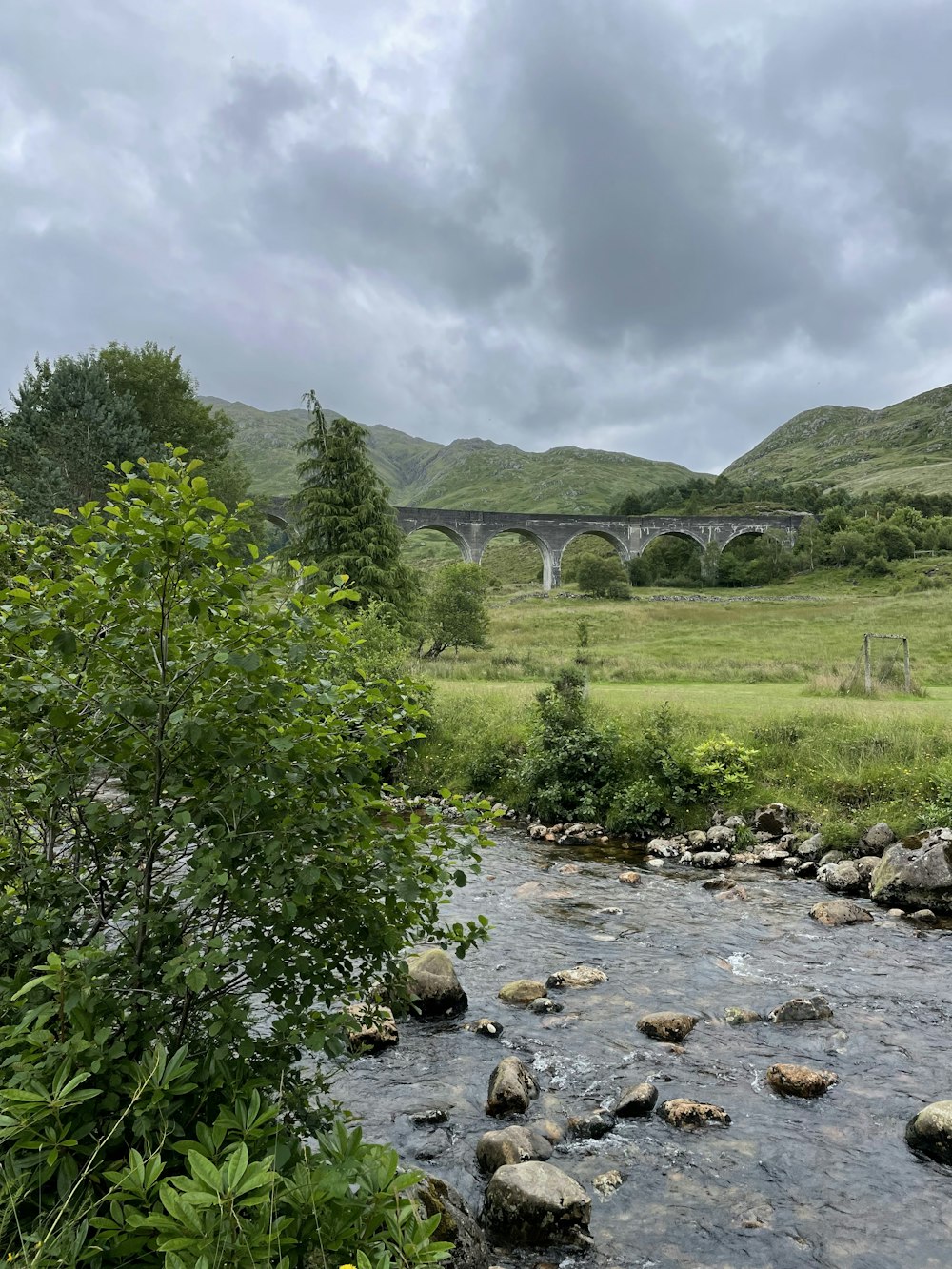 a river running through a grassy area